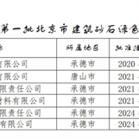 保障建材供應(yīng)！北京公布2024年第一批建筑砂石綠色基地名單